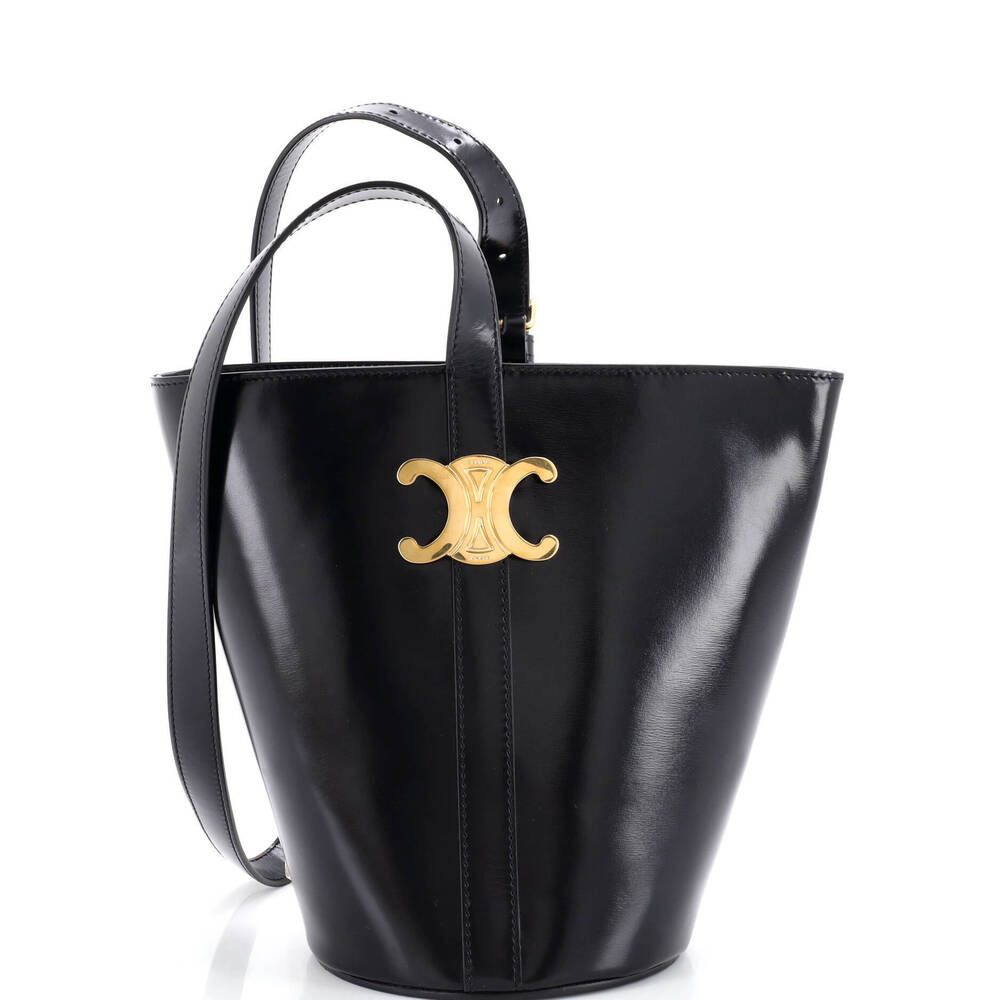 Celine Small Triomph Bucket Bag Leather